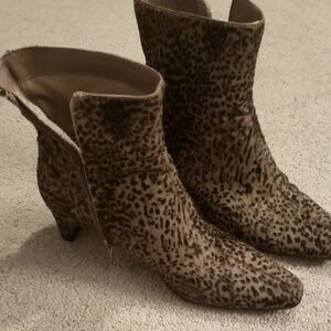 Leopard Print Ankle Boots